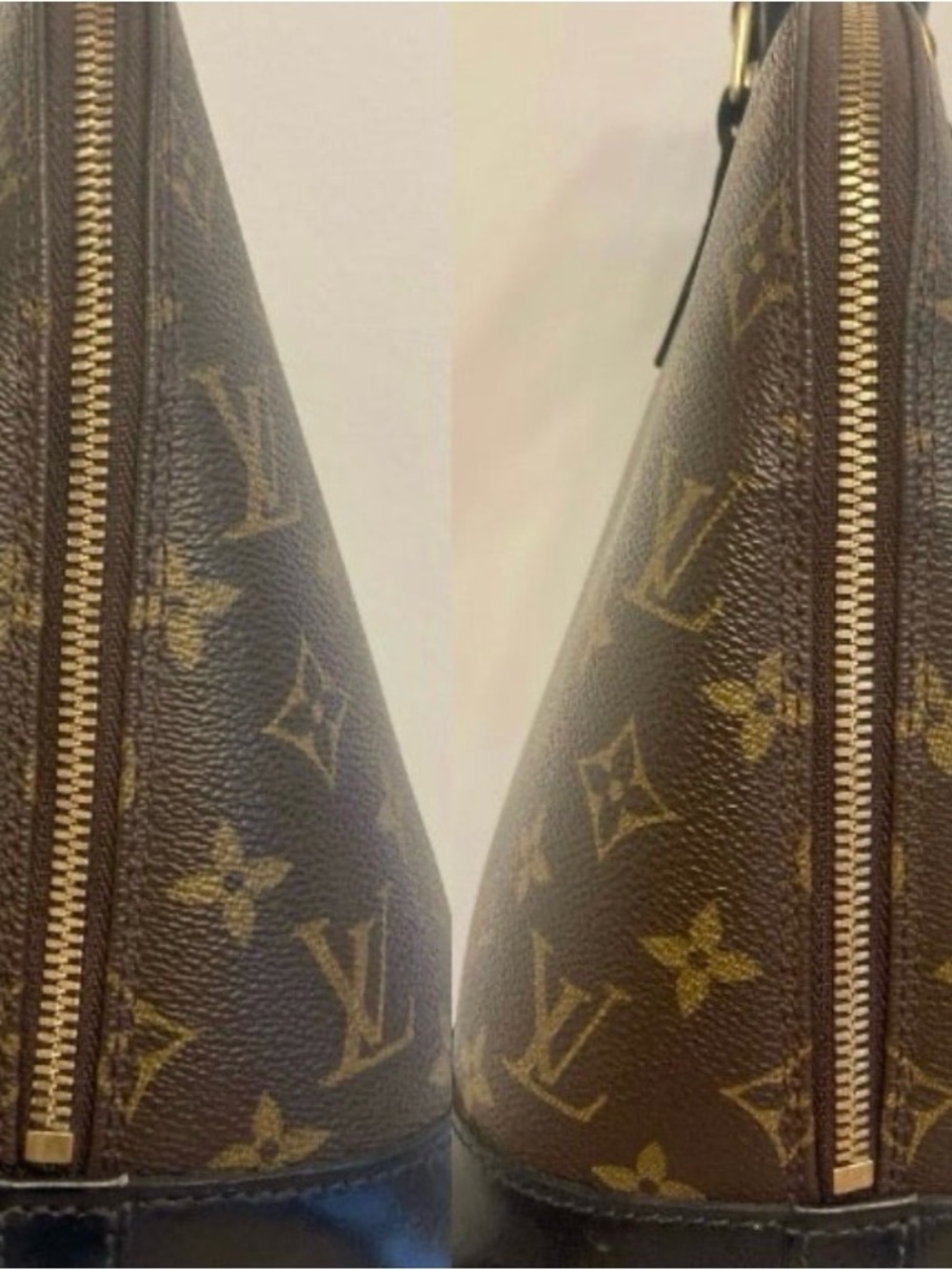 Louis Vuitton Brown Monogram Alma Satchel - Picture 4 of 8